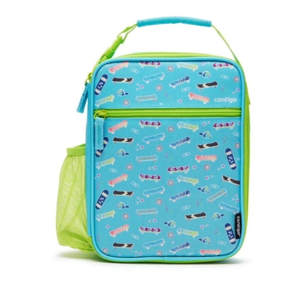 NWT Contigo Kids Insulated Lunch Box in Skateboard Pattern